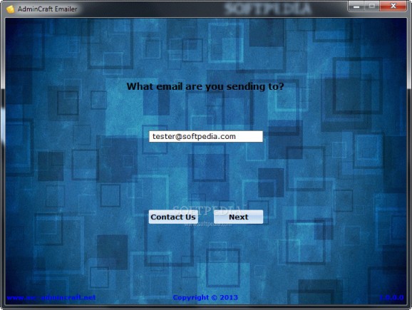 AdminCraft Emailer screenshot