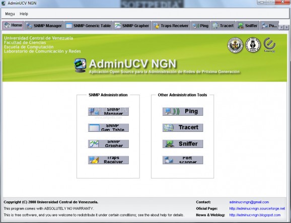 AdminUCV NGN screenshot