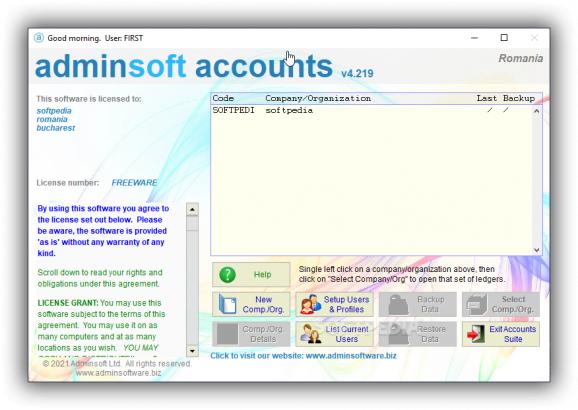 Adminsoft Accounts screenshot