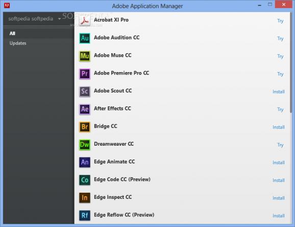 Adobe Application Manager screenshot