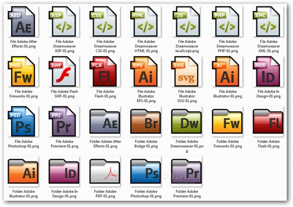 Adobe CS4 Files And Folders screenshot