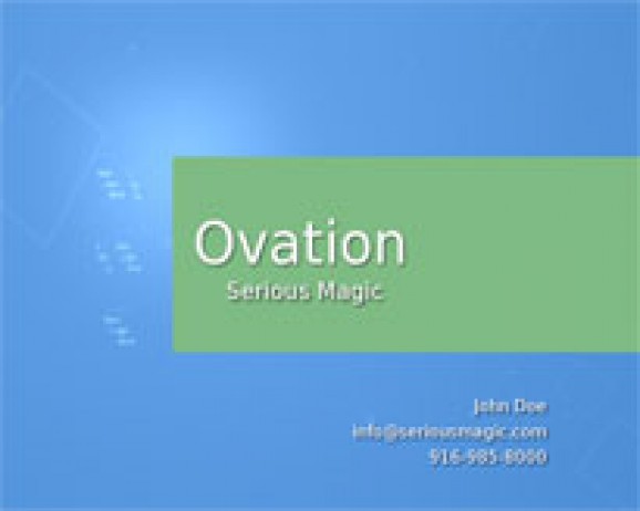 Adobe Ovation screenshot