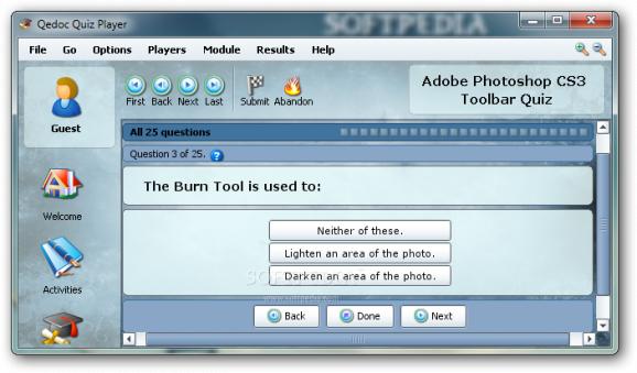 Adobe Photoshop CS3 Toolbar Quiz screenshot