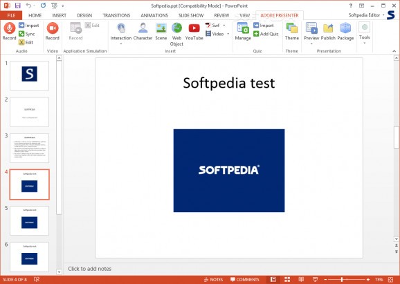 Adobe Presenter screenshot