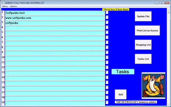 Adrian's ToDo Tasks and Shopping List screenshot
