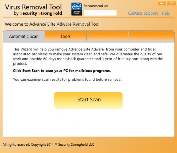 Advance Elite Adware Removal Tool screenshot
