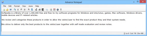Advance Notepad screenshot
