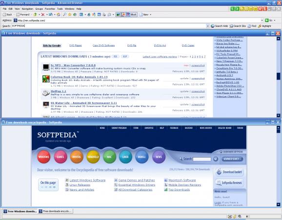 Advanced Browser screenshot