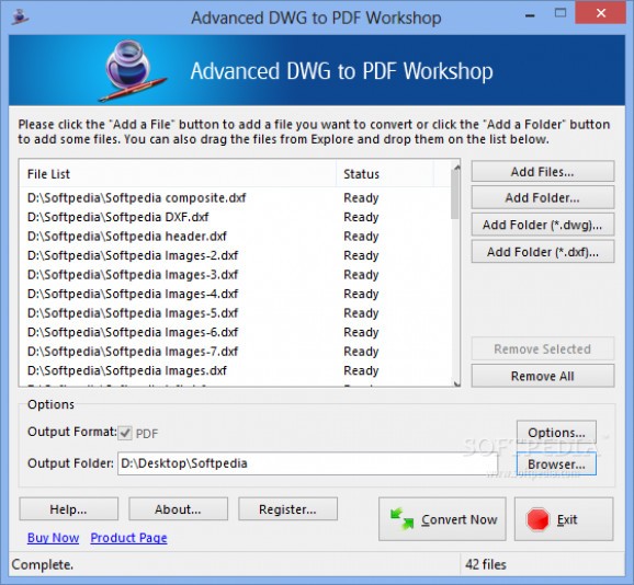 Advanced DWG to PDF Workshop screenshot