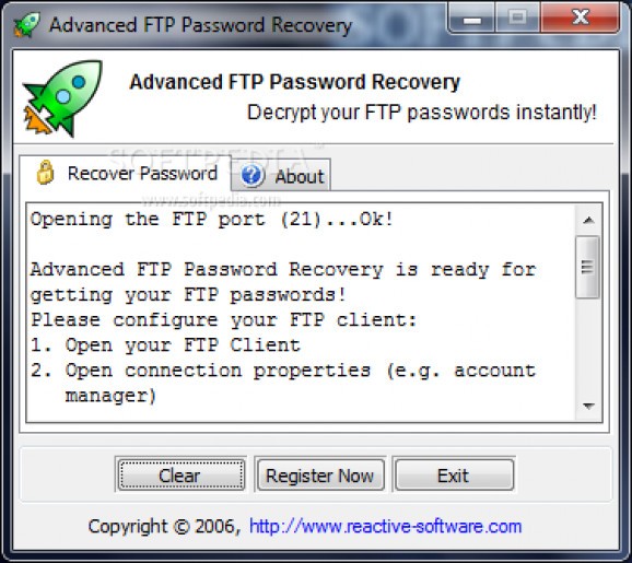 Advanced FTP Password Recovery screenshot