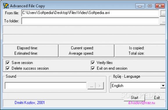Advanced File Copy screenshot