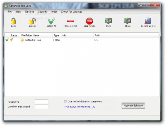 Advanced File Lock screenshot