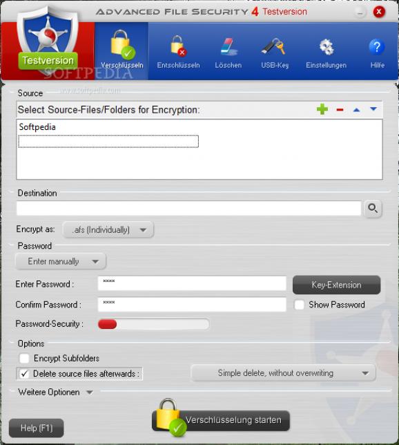 Advanced File Security Basic screenshot