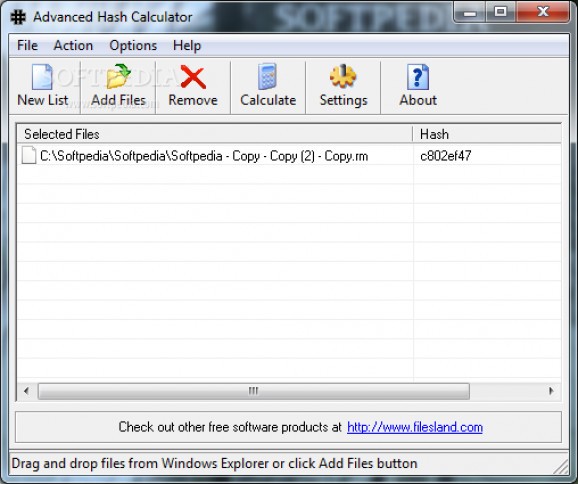 Advanced Hash Calculator screenshot