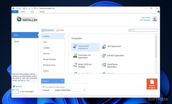 Advanced Installer Enterprise screenshot