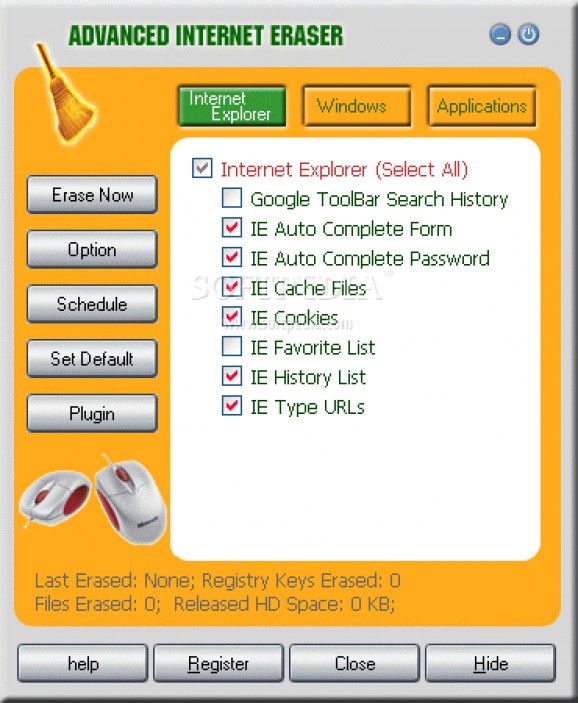 Advanced Internet Eraser screenshot