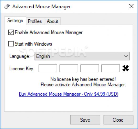 Advanced Mouse Manager screenshot