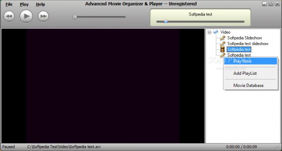 Advanced Movie Organizer & Player screenshot