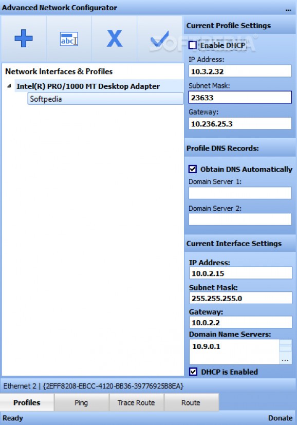 Advanced Network Configurator screenshot
