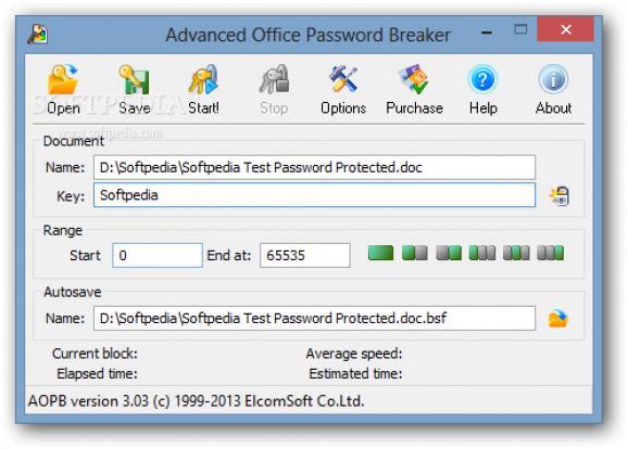 Advanced Office Password Breaker screenshot