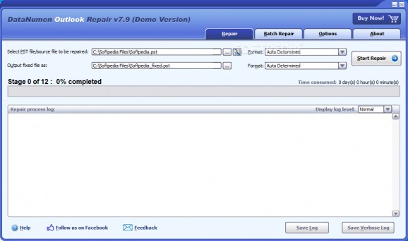 DataNumen Outlook Repair screenshot