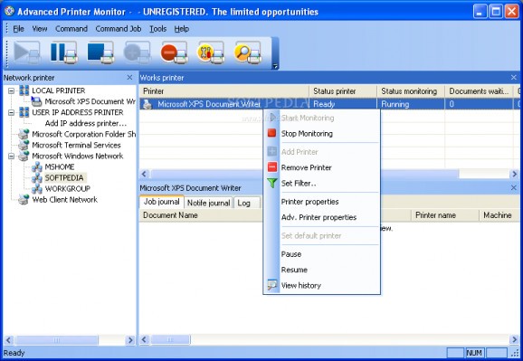 Advanced Printer Monitor screenshot