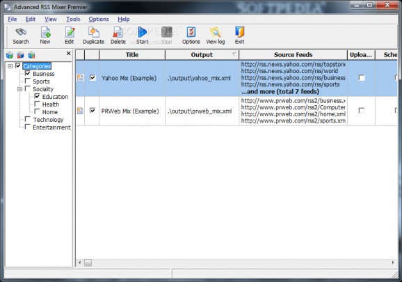 Advanced RSS Mixer Premier screenshot