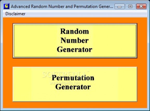 Advanced Random Number and Permutation Generator screenshot