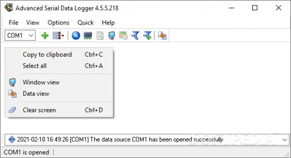 Advanced Serial Data Logger screenshot
