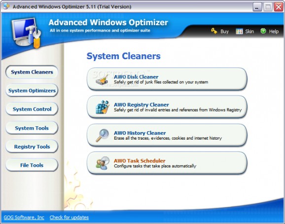 Advanced Windows Optimizer screenshot