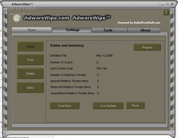 Adwarewipe screenshot