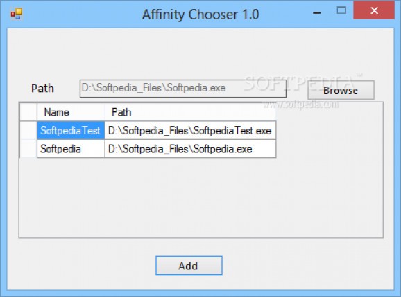Affinity Chooser screenshot