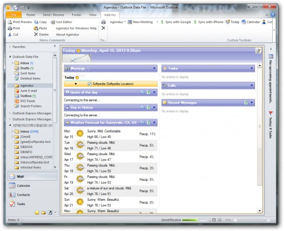 Agendus for Windows Outlook Edition screenshot