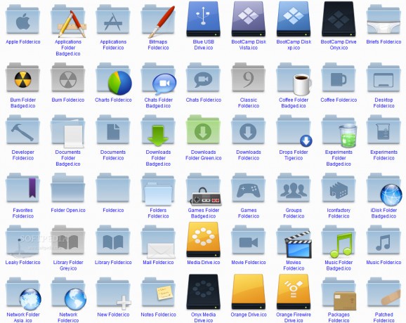 Agua Leopard Folders screenshot