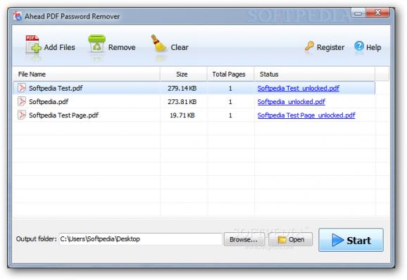 Ahead PDF Password Remover screenshot