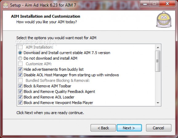 Aim Ad Hack screenshot
