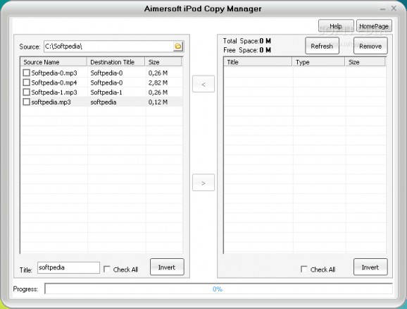 Aimersoft iPod Copy Manager screenshot