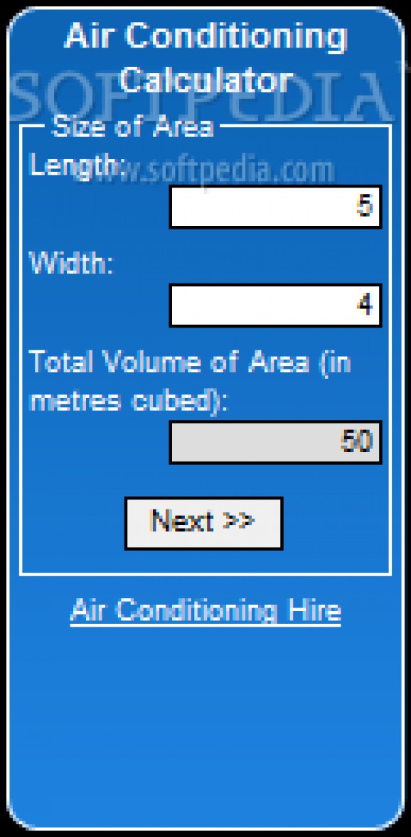 Air Conditioning Calculator screenshot