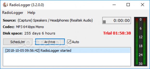 RadioLogger screenshot