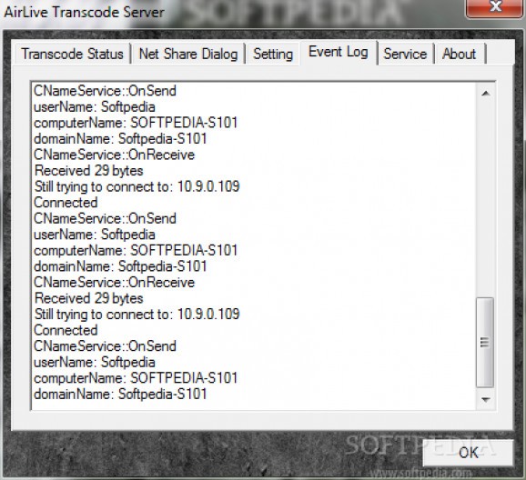AirLive Transcode Server screenshot
