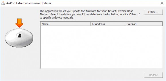 AirPort Extreme Firmware Updater screenshot