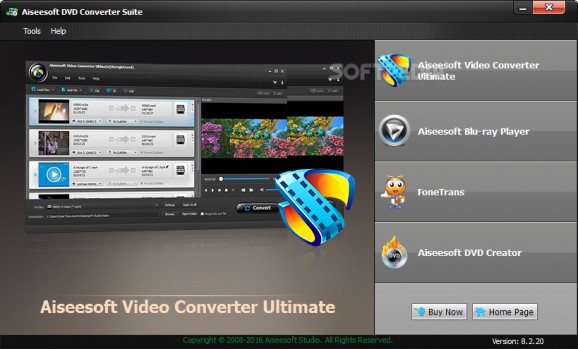Aiseesoft DVD Converter Suite screenshot