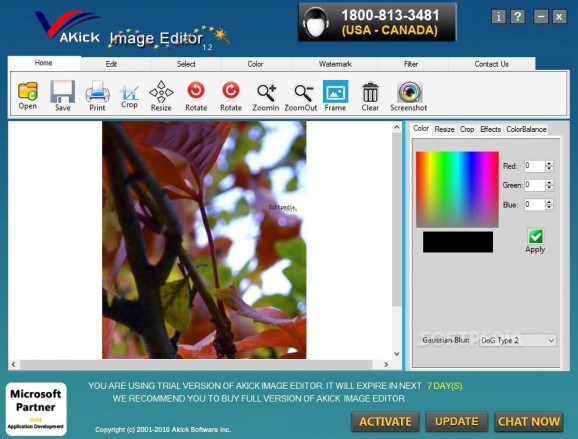 Akick Image Editor screenshot