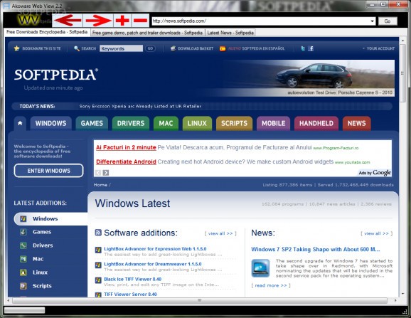 Akoware Web View screenshot