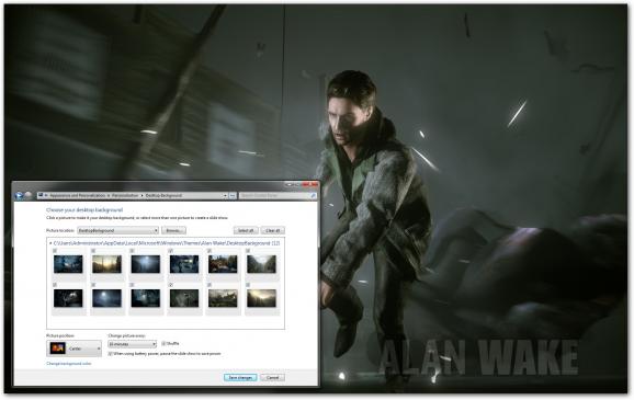 Alan Wake Windows 7 Theme screenshot