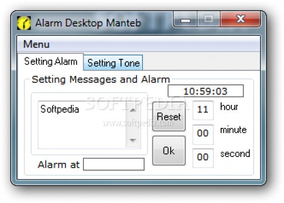 Alarm Desktop Manteb screenshot