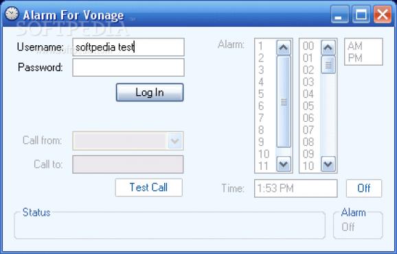Alarm For Vonage screenshot