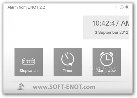 Alarm from ENOT screenshot