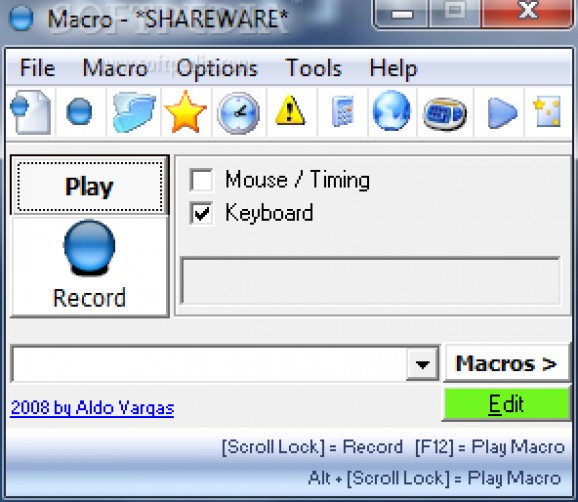 Aldo's Macro Recorder screenshot