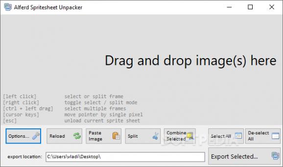 Alferd Spritesheet Unpacker screenshot